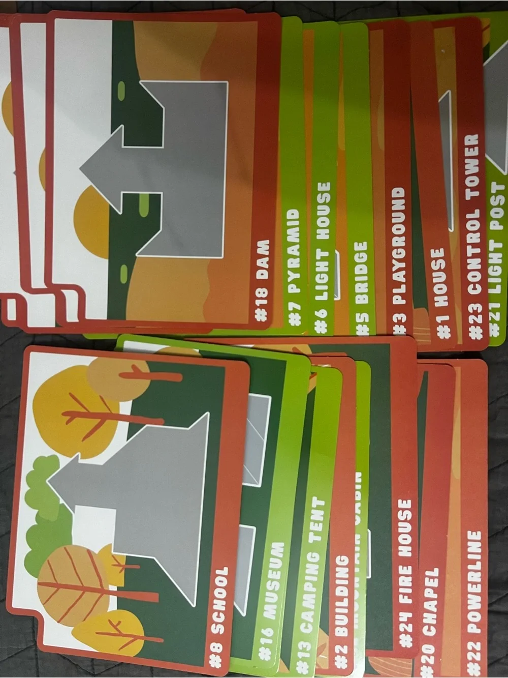 Magnetic Fun Form Builders - Green, Orange, Red Shapes
